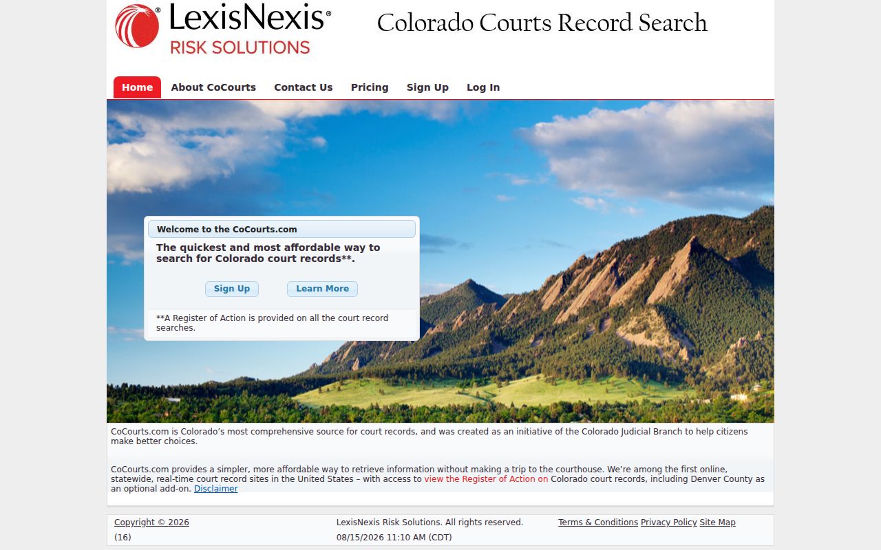 Huerfano County criminal docket CoCourts register access