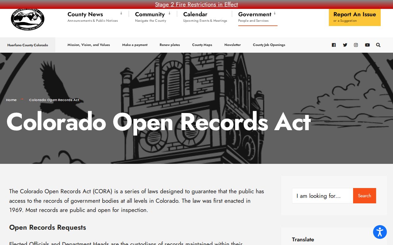 Huerfano County court records compared with county CORA requests
