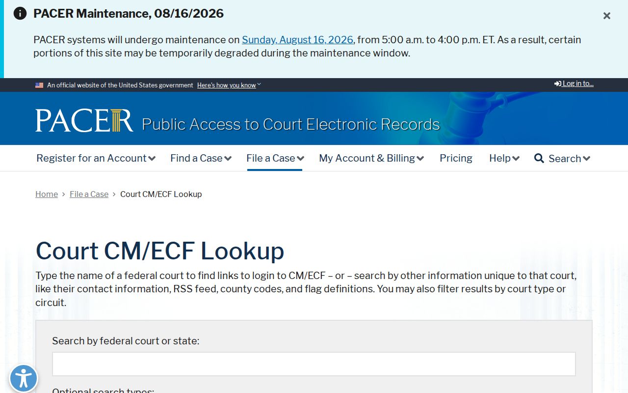 Huerfano County traffic court contrasted with PACER court lookup